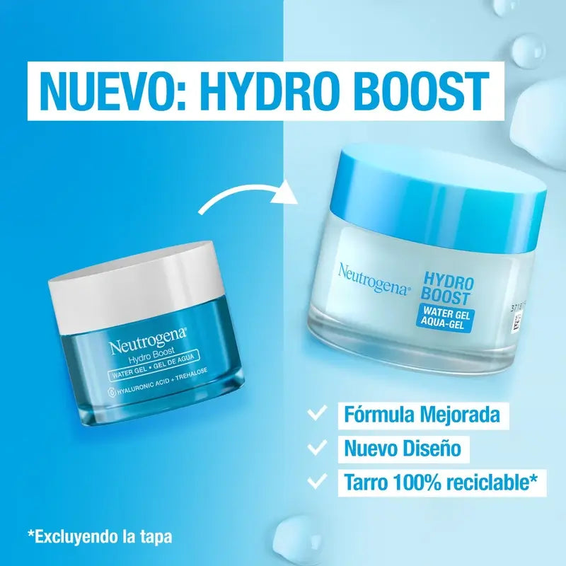 Neutrogena Hydro Boost Gel De Agua Crema Hidratante Facial, 2X50 Ml