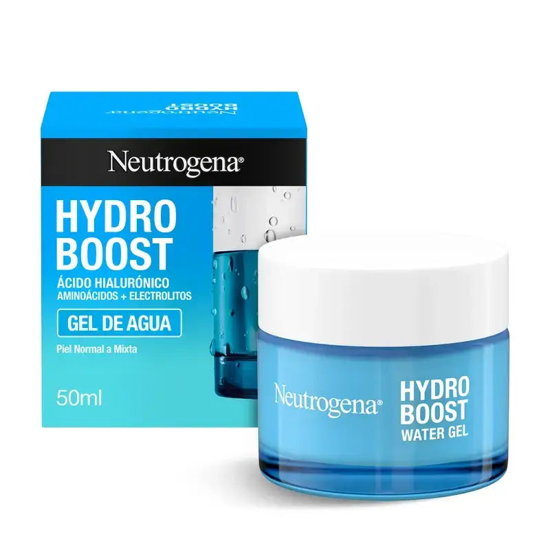 Neutrogena Hydro Boost Gel De Agua Crema Hidratante Facial, 2X50 Ml