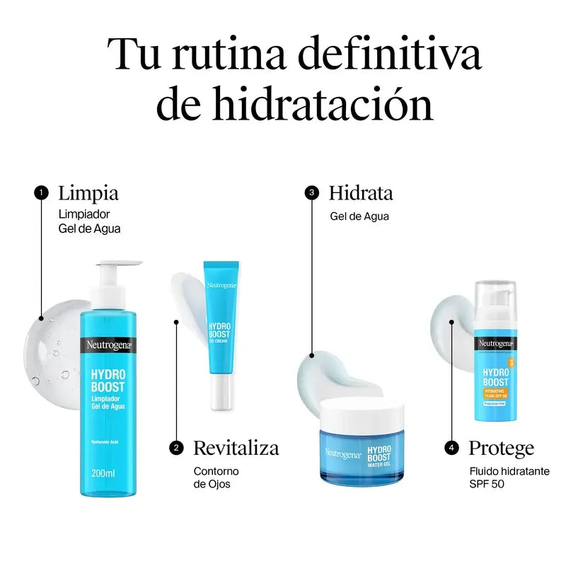 Neutrogena Hydro Boost Gel De Agua Crema Hidratante Facial Piel Normal Y Mixta, 50 ml