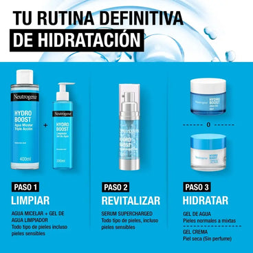Neutrogena Hydro Boost Gel Limpiador Facial Ácido Hialurónico, 200 ml