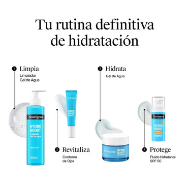 Neutrogena Hydro Boost Gel Limpiador Facial Ácido Hialurónico, 200 ml