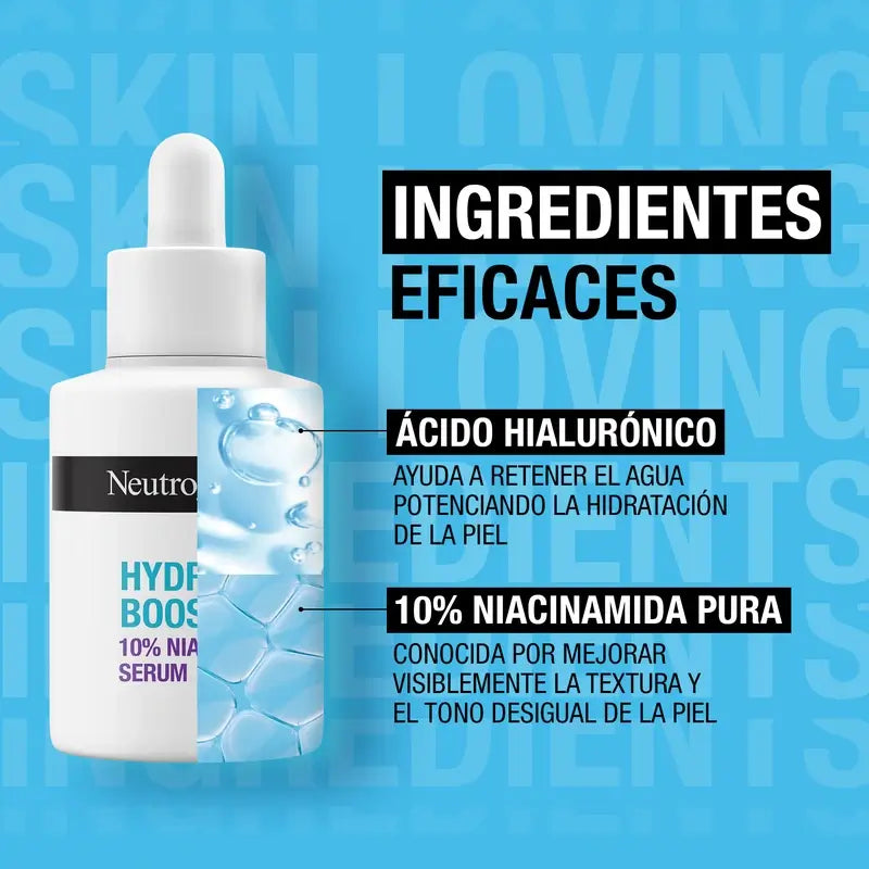Neutrogena Hydro Boost Niacinamida Serum, 2X30 Ml
