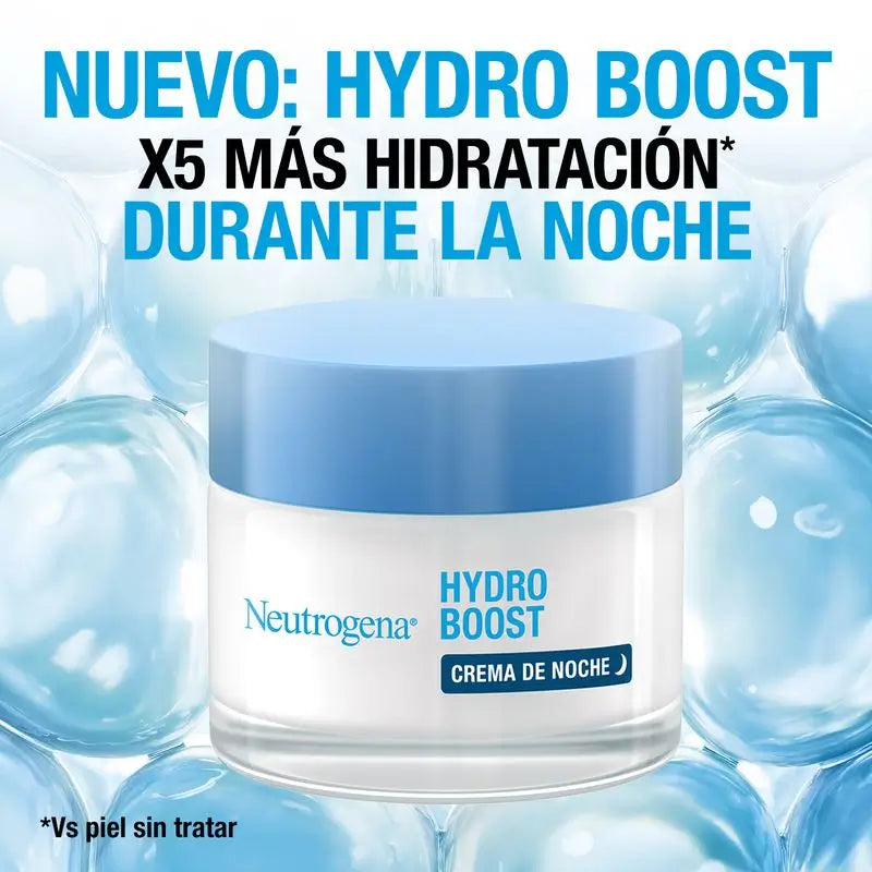 Neutrogena Hydro Boost Crema Facial de Noche Hidratante, 50 ml
