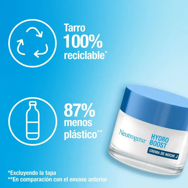 Neutrogena Hydro Boost Crema Facial de Noche Hidratante, 50 ml