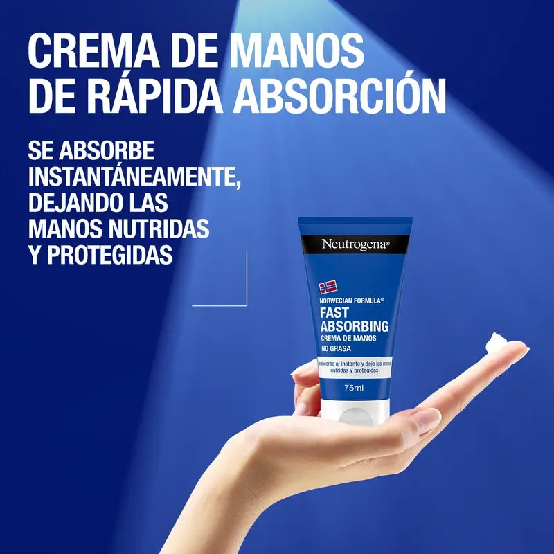 Neutrogena  Crema de Manos Reparadora Absorción Rápida, 75 ml