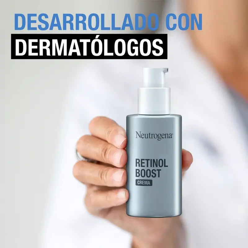 Neutrogena Retinol Boost Crema Hidratante Facial Antiarrugas, 2X50 Ml