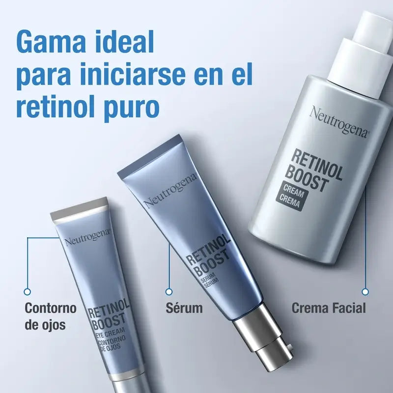 Neutrogena Retinol Boost Crema Hidratante Facial Antiarrugas, 2X50 Ml