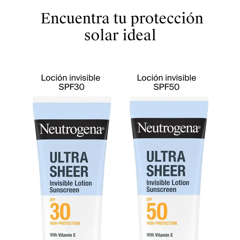 Neutrogena Ultra Sheer Loción Invisible Hidratante Spf50, 200 ml