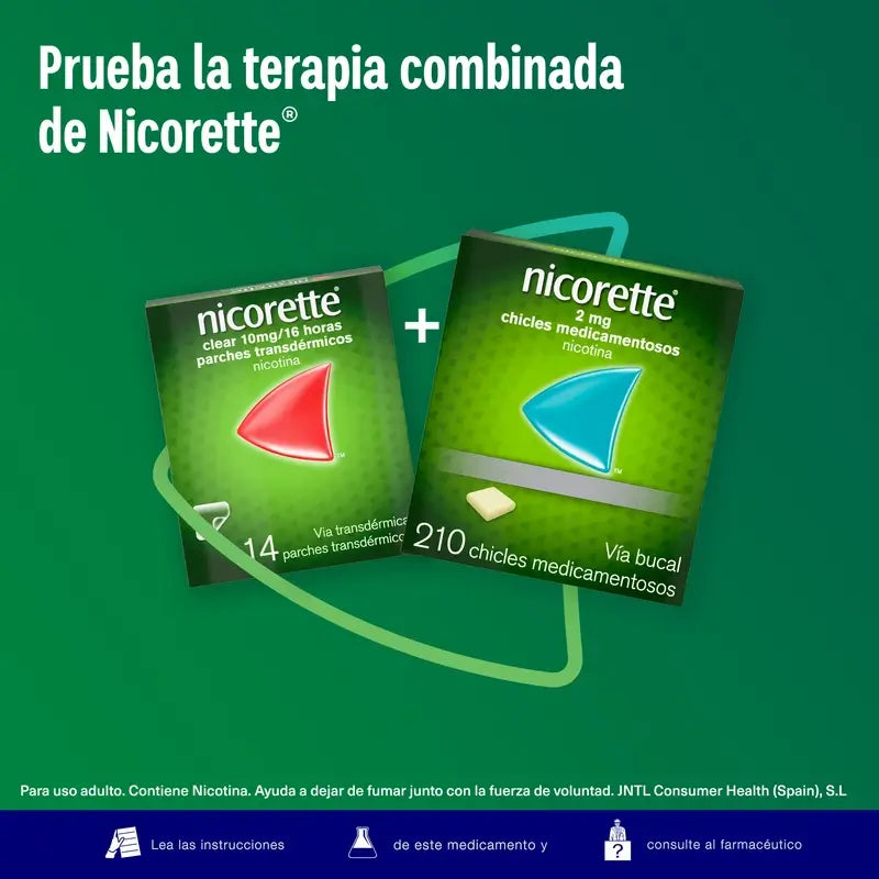 Nicorette 2 mg 210 Chicles