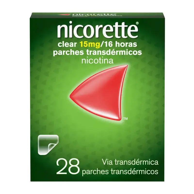 Nicorette Clear 15 mg/16 h, 28 Parches Transdérmicos