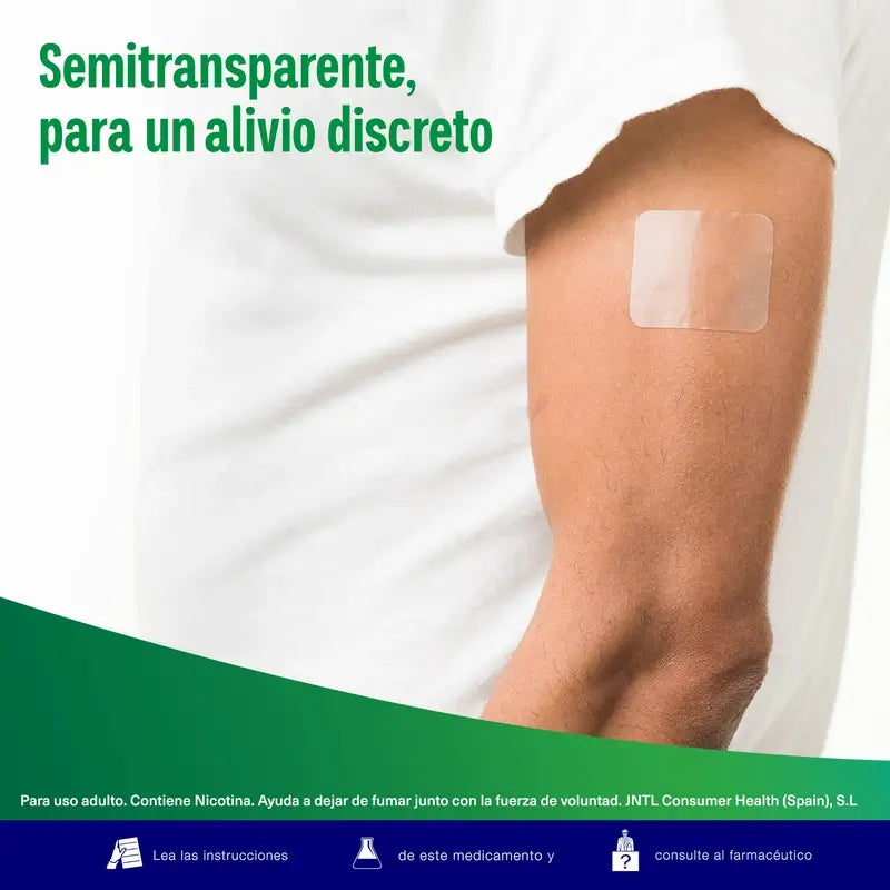 Nicorette Clear 15 mg/16 h, 28 Parches Transdérmicos