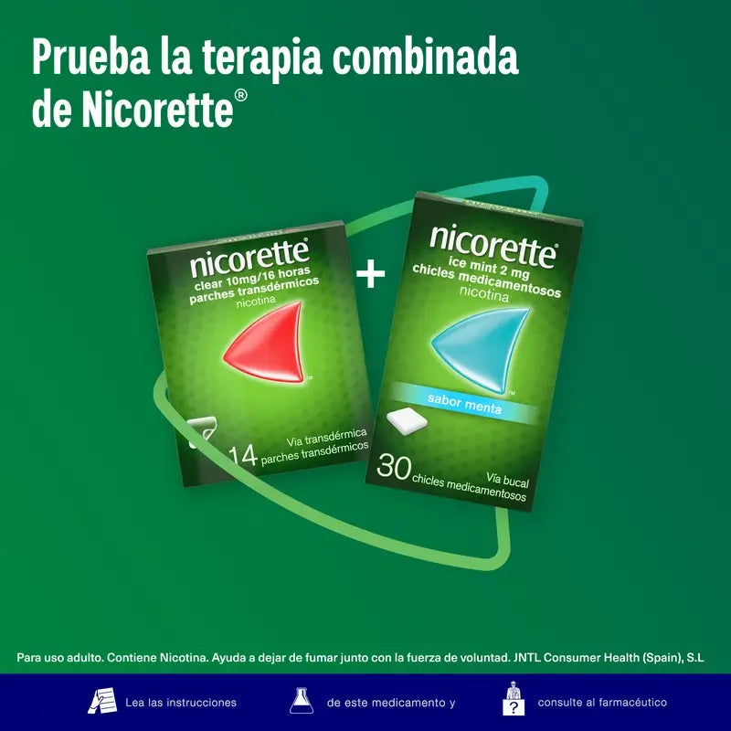 Nicorette Ice Mint 30 Chicles 2 Mg