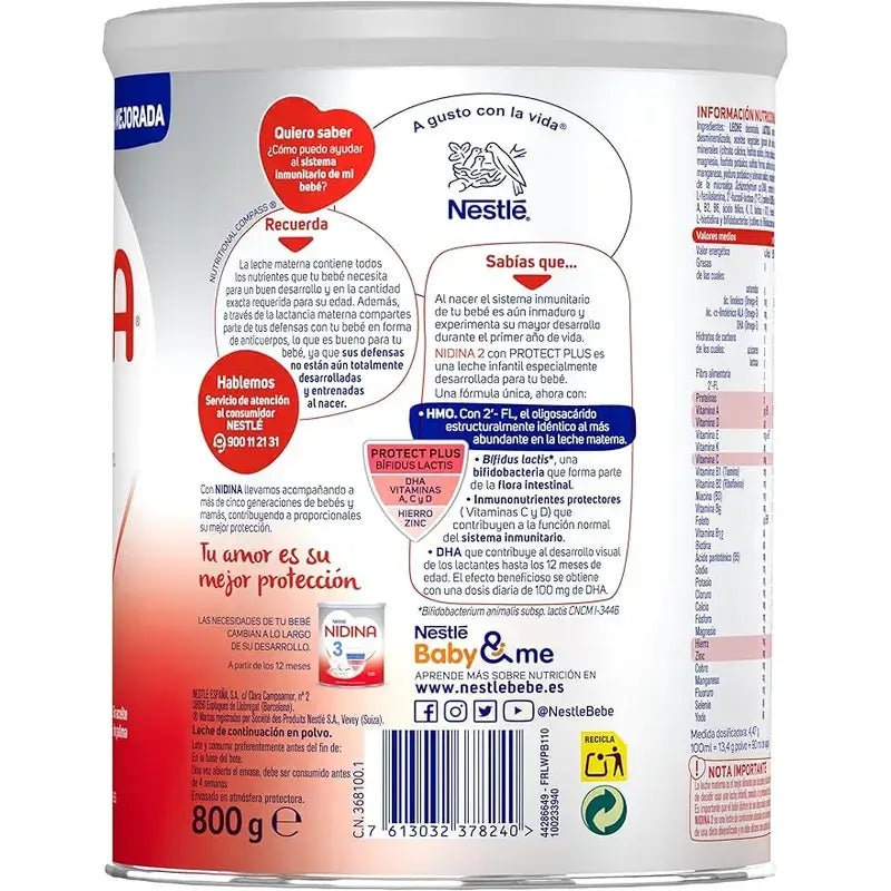 Nestlé Nidina 2, 800 gr