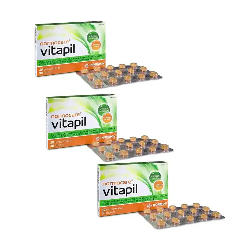 Normocare Vitapil, Pack 3 x 30 comprimidos