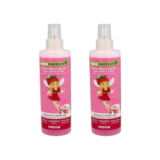 Nosa Spray Desenredante Árbol Del Té Rosa, 2X250 Ml