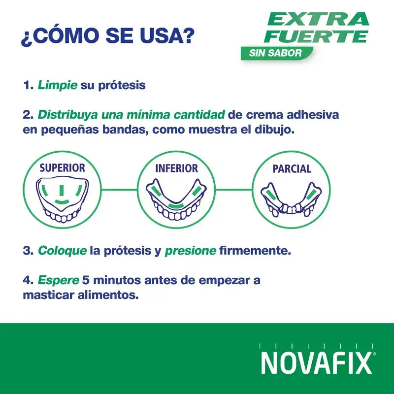 Novafix Extra Fuerte Sin Sabor, 75 Gr