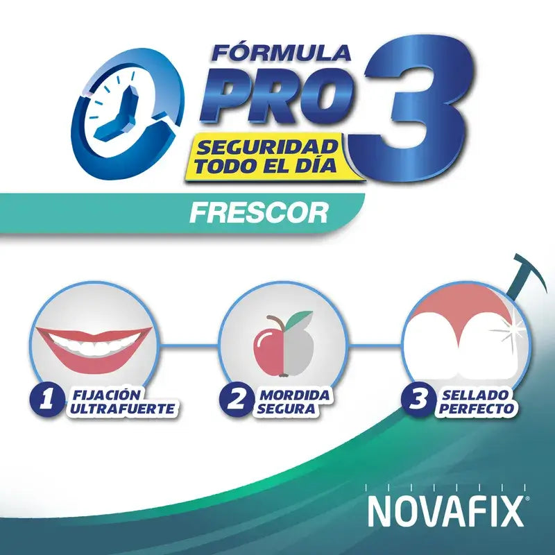 Novafix Pro 3 Crema Adhesiva Prótesis Dentales Frescor 50gr