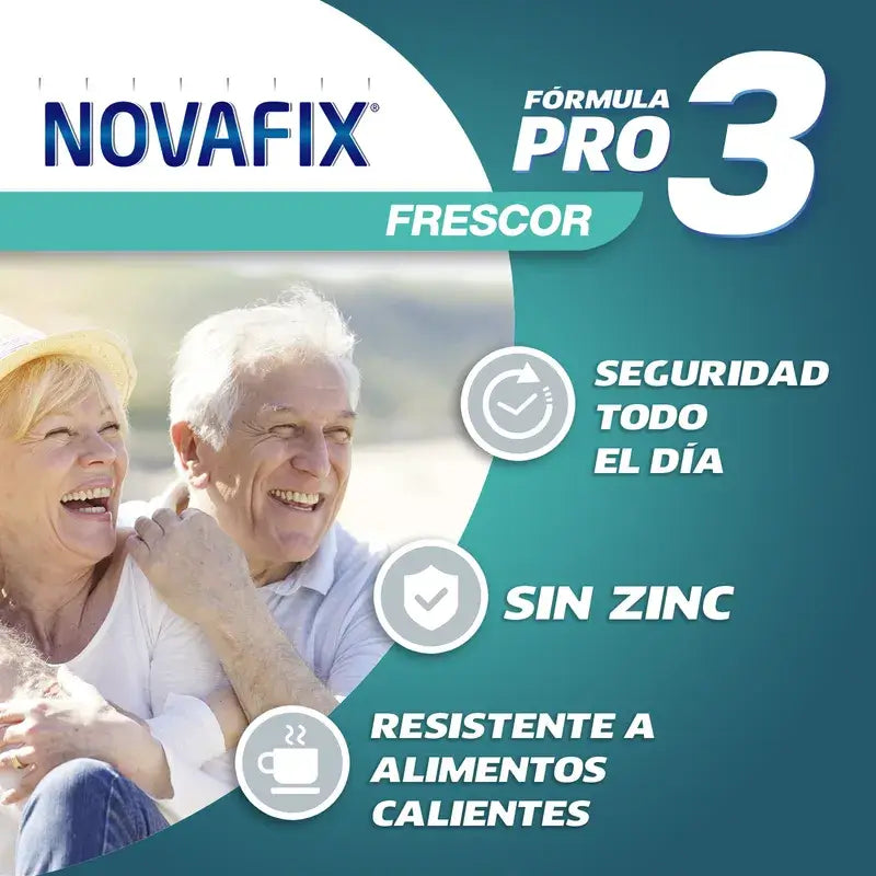 Novafix Pro 3 Crema Adhesiva Prótesis Dentales Frescor 50gr