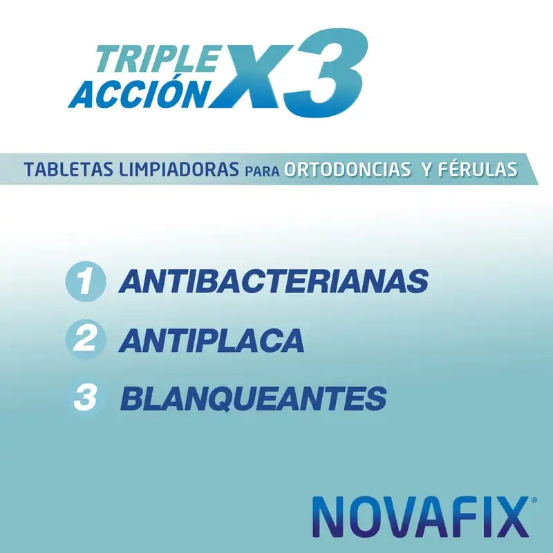 Novafix Tabletas Ortodoncias Y Ferulas , 30 unidades