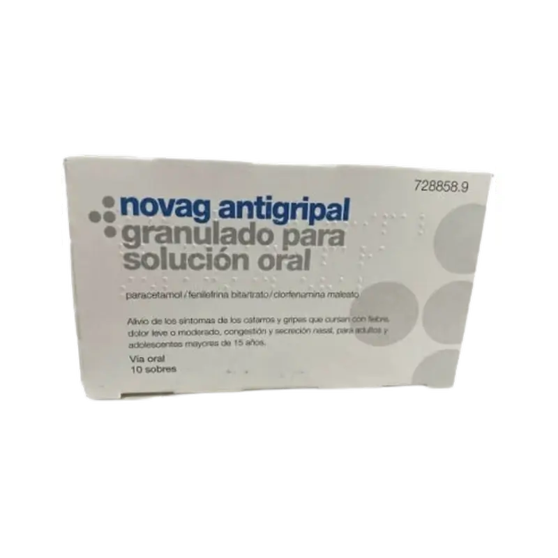 Antigripal granulado Novag para solución oral, 10 sobres