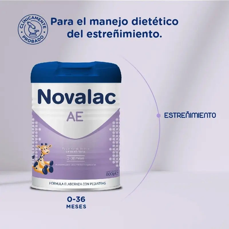 Novalac Ae Leche Infantil 0-36 Meses, Antiestreñimiento , 800 gr