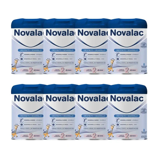 Novalac Premium 2 Leche de Continuación, Pack 8 X 800 gr