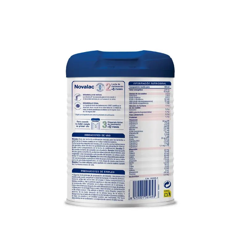 Novalac 2 Leche De Continuación, Pack 3X800 Gr