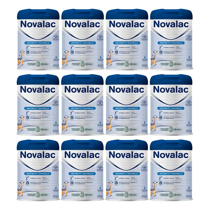 Novalac 3 Leche De Crecimiento, 12X800 Gr
