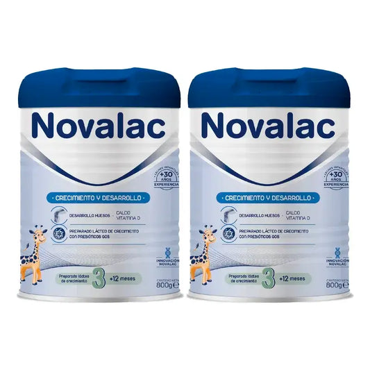 Novalac 3 Leche De Crecimiento, 2X800 Gr