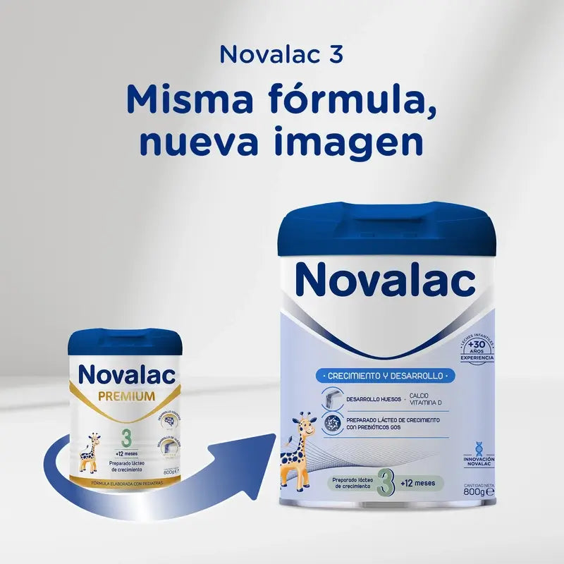 Novalac 3 Leche De Crecimiento, 2X800 Gr