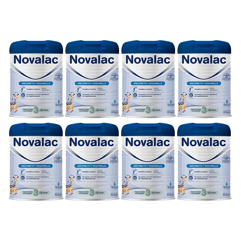 Novalac 3 Leche De Crecimiento, 8X800 Gr