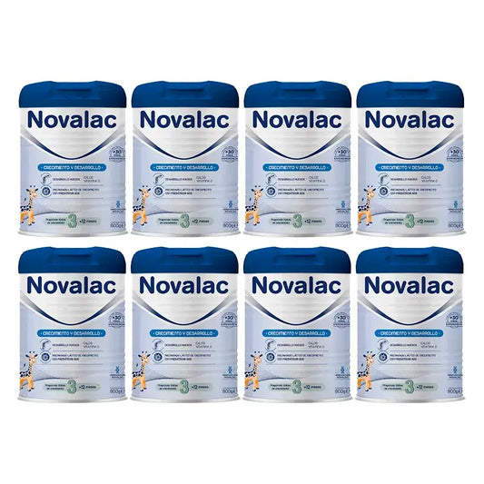 Novalac 3 Leche De Crecimiento, 8X800 Gr