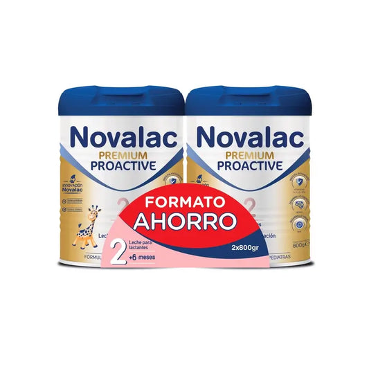 Novalac Premium Proactive 2 Leche De Continuación Pack Ahorro 2X800Gr