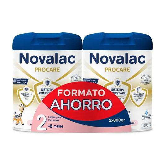 Novalac Procare 2 Leche De Continuación Pack Ahorro 2X800Gr