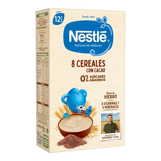 Nestlé Papillas 8 Cereales Con Cacao,  475g