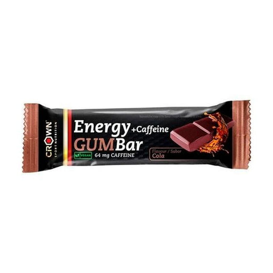 Crown Sport Nutrition Energy Gum Bar Cola + Cafeína , 1 x 30 gr