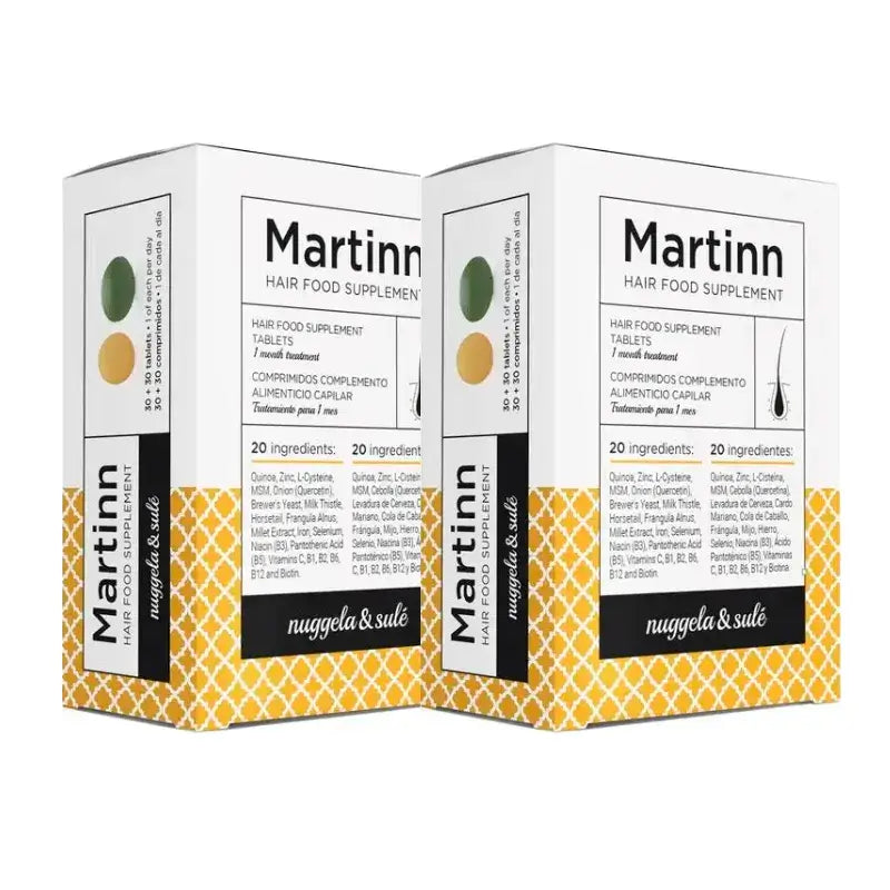 Nuggela Martinn De Nugella & Sule Accion Capil+Accion Depu, Pack 2 x 60 Comprimidos