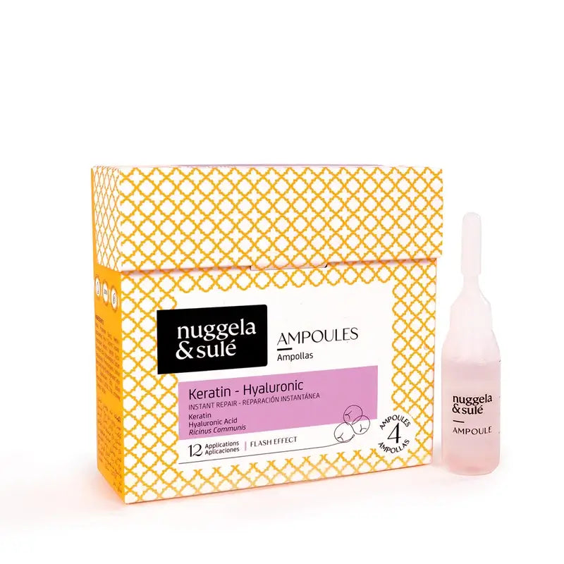 Nuggela & Sulé Ampollas Keratina-Hialurónico , 4 x 10 ml