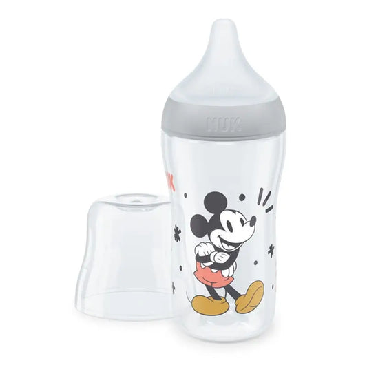 Nuk Biberon Perfect Match Pp Silicona 0-6M Flujo M Mickey Mouse Gris , 260 ml