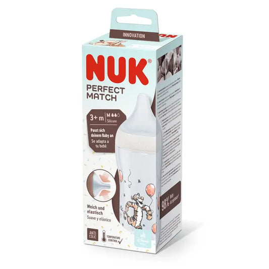 Nuk Biberon Perfect Match Pp Silicona 0-6M Flujo M Winnie The Pooh Tigre , 260 ml