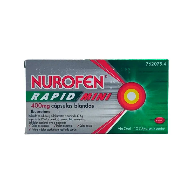 Nurofen Rapid Mini 400 Mg, 10 cápsulas blandas