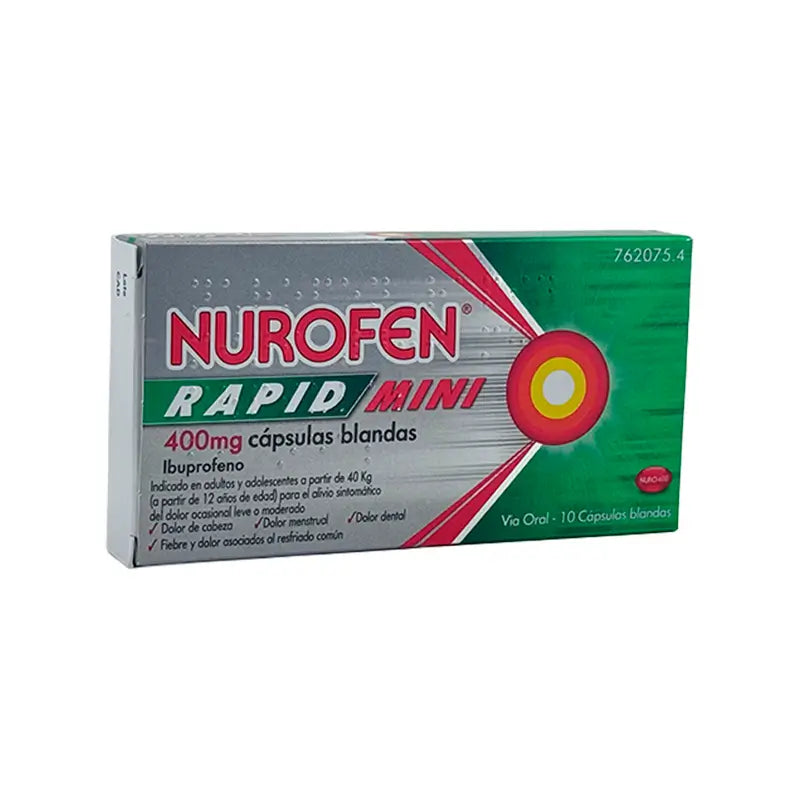 Nurofen Rapid Mini 400 Mg, 10 cápsulas blandas
