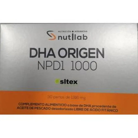 Nutilab Dha Origen Npd1 1000 Blister 30Perlas.