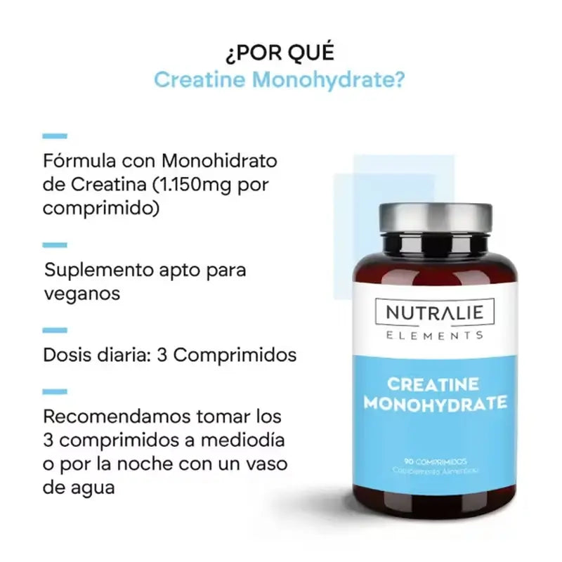 Nutralie Creatina Monohidratada 6000Mg, 90 comprimidos
