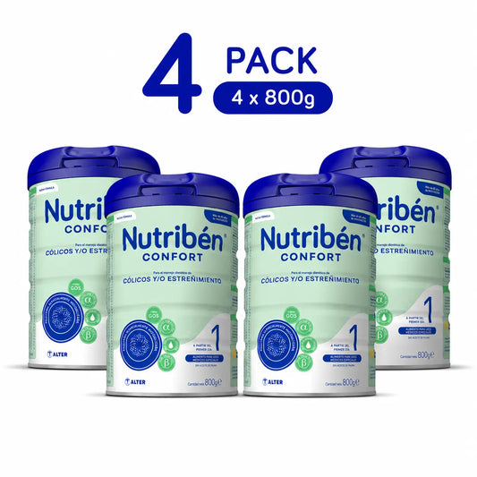 Nutribén Confort 1 Leche Inicio, 4 x 800 gr