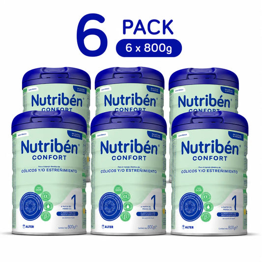 Nutribén Confort 1 Leche Inicio, 6 x 800 gr