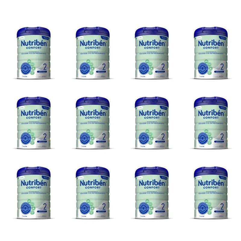 Nutribén Confort 2 Leche Continuación, 12 x 800 gr