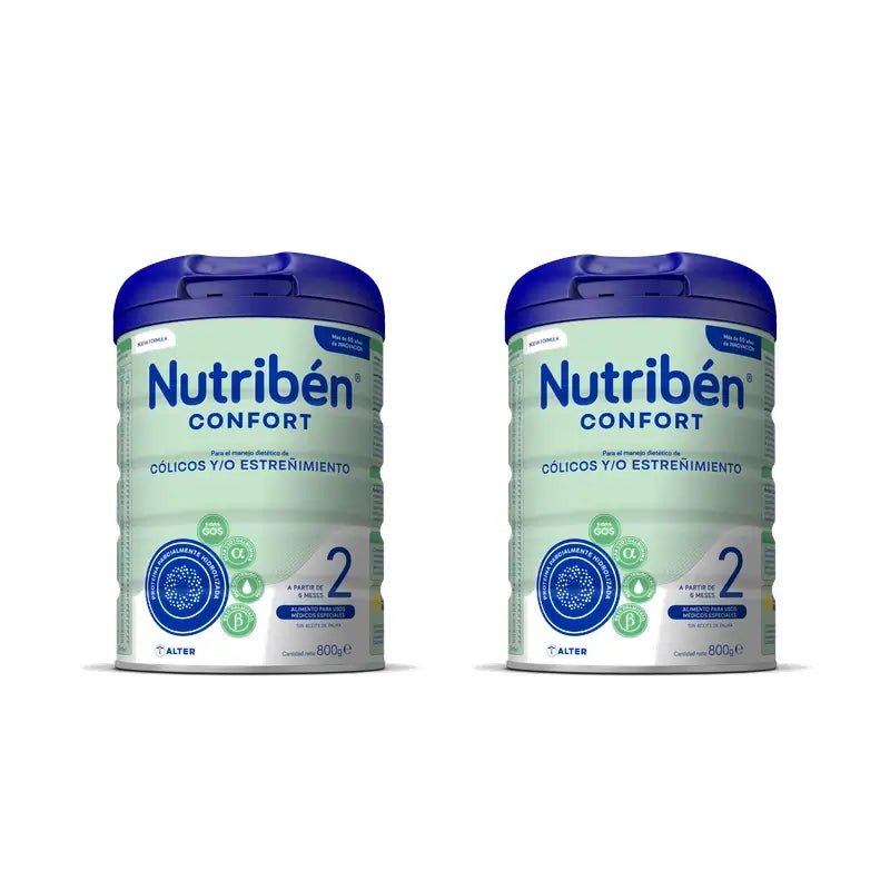 Nutribén Confort 2 Leche Continuación, 2 x 800 gr