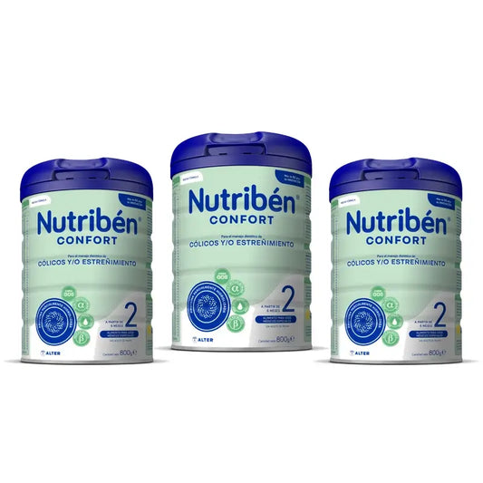 Nutribén Confort 2 Leche Continuación, 3 x 800 gr