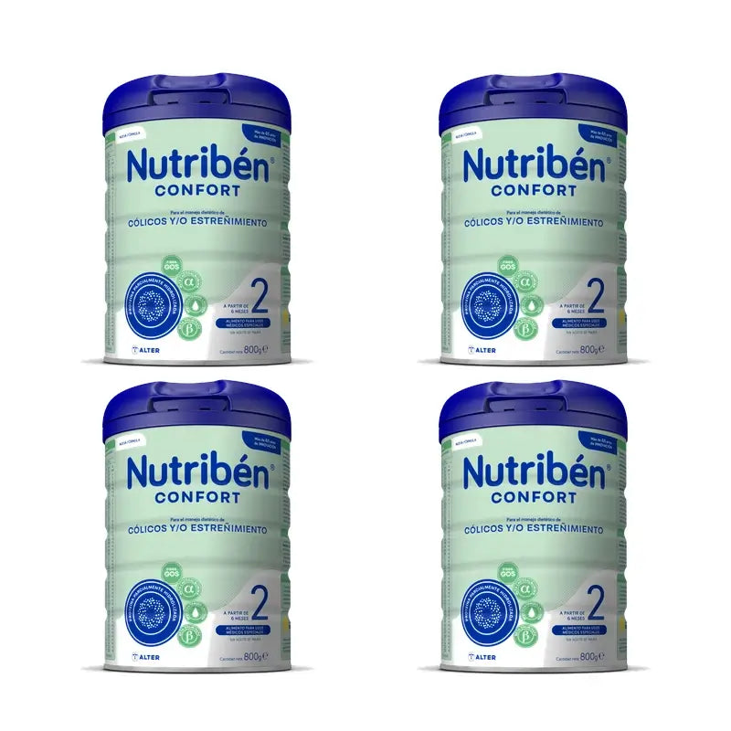 Nutribén Confort 2 Leche Continuación, 4 x 800 gr